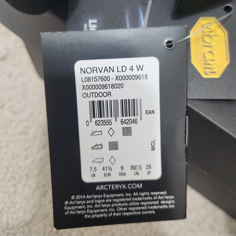 Arc’teryx Norvan LD 4 W Black W9 Trail Shoes - Picture 10 of 12